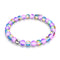 Orchid Fire | Silver | Mermaid Glass Bead Bracelet